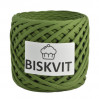 Трикотажная пряжа Biskvit (Бисквит) - Хаки, 330 +/-30 гр, 100 м, 100% хлопок, толщ. нити 7мм