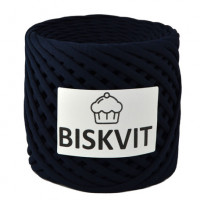 Трикотажная пряжа Biskvit (Бисквит) - Сапфир, 330 +/-30 гр, 100 м, 100% хлопок, толщ. нити 7мм