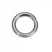 Колечки соединительные одинарн. 5мм*0,8мм, металл - под никель (т.серебро), уп.50шт +/-3