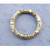 Кольцо цельное с орнаментом, 14мм, античное серебро, 1шт