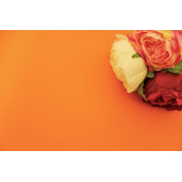 Фоамиран Китай лист 50х50см, 05 - оранжевый