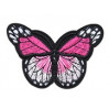 Термонаклейка на одежду "Бабочка розовая" C2184 4х6,8см