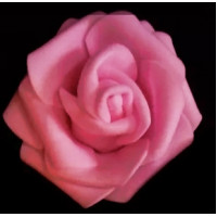 Роза бутон 6см, фоамиран - розовый, 1шт