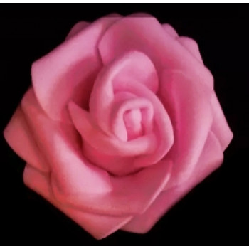 Роза бутон 6см, фоамиран - розовый, 1шт