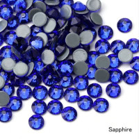 Термостразы ss16 (4мм), стекло, уп. 2 гр (~65 шт.), Sapphire - синий