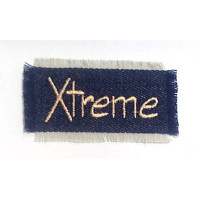 Термонаклейка на одежду Xtreme 15866 P 3х7см, сине-бежевый