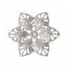 Филигрань металлическая цветок, 35х30мм, под серебро