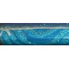 Органза с рисунком из блесток - РУЛОН 47см х 5м - цвет Голубой