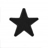 Термонаклейка на одежду 016 - Звезда 6 см - черный