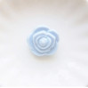 Бусина силиконовая Розочка 21мм, 1шт - пастельно-голубой