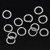 Колечки соединительные одинарные 5мм (толщ. 0,7мм), металл, цвет серебро, уп. 50 шт