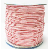 Шнур вощеный 1мм 138-розовый, 1м