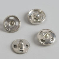 Кнопки пришивные Art Uzor, d = 8 мм, цвет серебряный, 1шт