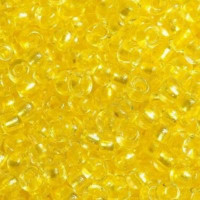 Бисер/Preciosa, 10/0, 50 гр - 38986 прозрачный с желтой жемчужной серединкой