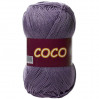 Пряжа COCO (КОКО), Vita Cotton (Индия), 240м, 50гр, 100% мерсеризованный хлопок, 4334 - Дымчато-сиреневый