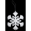 Новогодние украшения Снежинки 9,5 см SF-6125 - белые, уп.3шт.