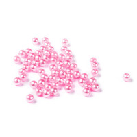 Бусины 8мм пластик под жемчуг, уп. 5гр (20шт +/-2) - цвет №95 светло-розовый