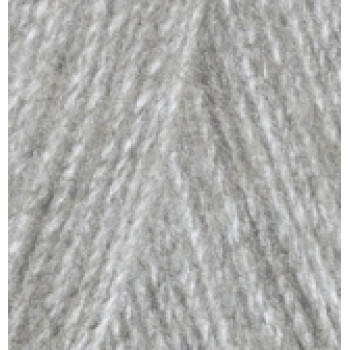 Пряжа Angora Real 40 (Ангора реал 40), ALIZE (Турция), 430м, 100гр, 40% шерсть, 60% акрил - 614 серый меланж