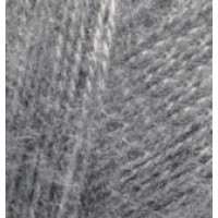 Пряжа Angora Real 40 (Ангора реал 40), ALIZE (Турция), 430м, 100гр, 40% шерсть, 60% акрил - 182 средне-серый меланж