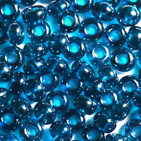 Бисер/Preciosa, 10/0, 50 гр - 66100 т. синий прозрачный блестящий