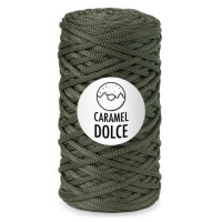 Шнур 4 мм Caramel Dolce (Карамель Дольче), 200 гр, 100 м, декоративная полимерная нить - 6394 Олива