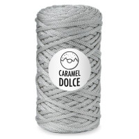 Шнур 4 мм Caramel Dolce (Карамель Дольче), 200 гр, 100 м, декоративная полимерная нить - 6392 Бергамо (серый)