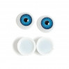 Глаза кукольные круглые 12 мм, цвет голубой, 1 пара