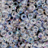Японский бисер TOHO 15/0, 10 гр. - TR15-161 - Прозрачный радужный (Transparent Rainbow), кристалл (Crystal)