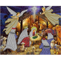 Канва под бисер Матрешкина - Рождество Христа, 34х27см