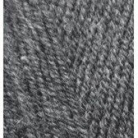 Пряжа LanaGold (Лана голд), ALIZE (Турция), 240м, 100гр, 49% шерсть, 51% акрил -182 Средне-серый меланж