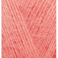 Пряжа AngoraGold (Ангора голд), ALIZE (Турция), 550м, 100гр, 10% мохер,10% шерсть, 80% акрил - 656 Светло-коралловый (Роза барочная)