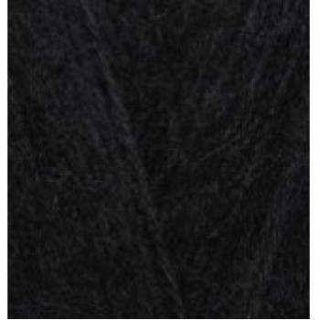 Пряжа AngoraGold (Ангора голд), ALIZE (Турция), 550м, 100гр, 10% мохер,10% шерсть, 80% акрил - 60 Черный