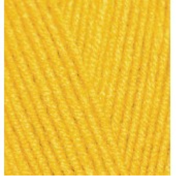 Пряжа LanaGold (Лана голд), ALIZE (Турция), 240м, 100гр, 49% шерсть, 51% акрил - 216 - Желтый