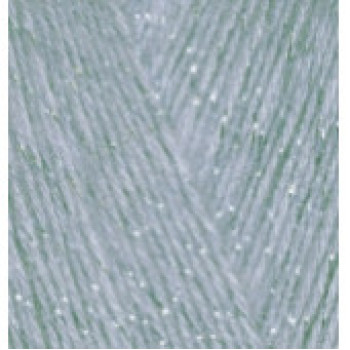 Пряжа Angora Gold Simli (Ангора голд Симли), ALIZE (Турция), 500м, 100гр, 10% мохер,10% шерсть, 75% акрил, 5% металлик -  21 - Серый