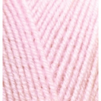 Пряжа SuperLana Klasik (СуперЛана Класик), ALIZE (Турция), 280м, 100гр, 25% шерсть, 75% акрил, 518 - Бледно-розовый