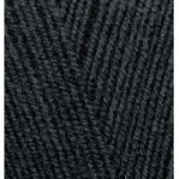 Пряжа LanaGold 800(Лана голд 800), ALIZE (Турция), 730м, 100гр, 49% шерсть, 51% акрил - 60 - Черный