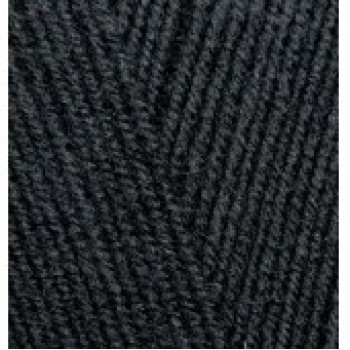 Пряжа LanaGold 800(Лана голд 800), ALIZE (Турция), 730м, 100гр, 49% шерсть, 51% акрил - 60 - Черный
