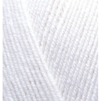 Пряжа LanaGold 800(Лана голд 800), ALIZE (Турция), 730м, 100гр, 49% шерсть, 51% акрил - 55 Белый