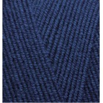 Пряжа LanaGold 800(Лана голд 800), ALIZE (Турция), 730м, 100гр, 49% шерсть, 51% акрил - 58 темно-синий