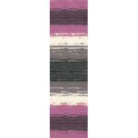 Пряжа SuperLana Klasik Batik (СуперЛана Класик Батик), ALIZE (Турция), 280м, 100гр, 25% шерсть, 75% акрил, 6955 - серый-розовый-молочный