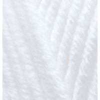 Пряжа superlana MAXI  (СуперЛана Макси), ALIZE (Турция), 100м, 100гр, 25% шерсть, 75% акрил - 55 Белый
