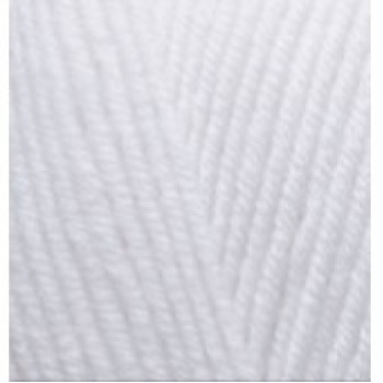 Пряжа LanaGold (Лана голд), ALIZE (Турция), 240м, 100гр, 49% шерсть, 51% акрил - 55 белый