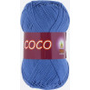 Пряжа COCO (КОКО), Vita Cotton (Индия), 240м, 50гр, 100% мерсеризованный хлопок, 3879 - Темно-голубой