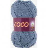 Пряжа COCO (КОКО), Vita Cotton (Индия), 240м, 50гр, 100% мерсеризованный хлопок, 4331 - Джинс