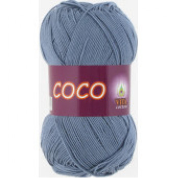 Пряжа COCO (КОКО), Vita Cotton (Индия), 240м, 50гр, 100% мерсеризованный хлопок, 4331 - Джинс