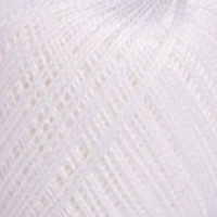 Пряжа Iris (Ирис), YarnArt (Турция), 138м, 20гр, 100% Хлопок мерсеризованный, 910 - Супер белый