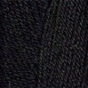 Пряжа Кроха, Троицк (Россия), 135м, 50гр, 20% мериносовая шерсть, 80% акрил, 02 (0140) - Черный