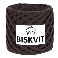 Трикотажная пряжа Biskvit (Бисквит) - Шоколад, 330 +/-30 гр, 100 м, 100% хлопок, толщ. нити 7мм