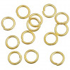 Колечки соединительные одинарные 5мм, металл, цвет золото, уп. 50 шт +/-3