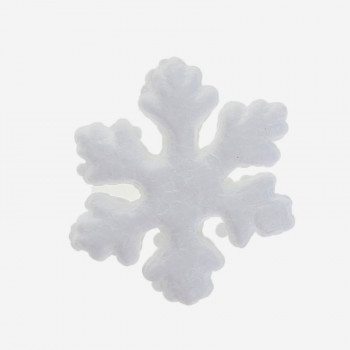 Снежинка из пенопласта объемная 100мм, 1 шт